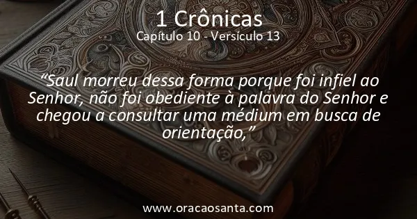 1 Crônicas 10:13