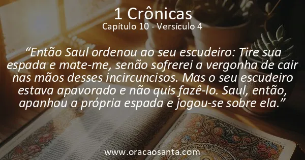 1 Crônicas 10:4