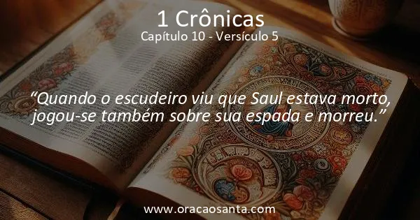 1 Crônicas 10:5