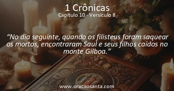 1 Crônicas 10:8