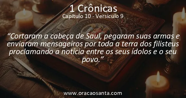 1 Crônicas 10:9