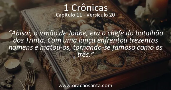 1 Crônicas 11:20