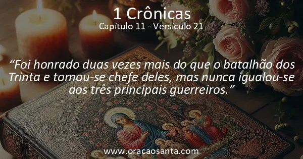 1 Crônicas 11:21