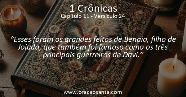 1 Crônicas 11:24