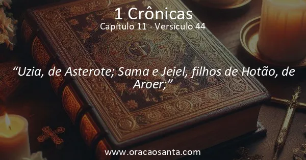 1 Crônicas 11:44