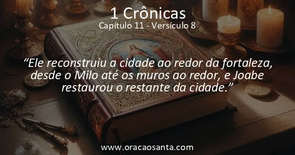 1 Crônicas 11:8