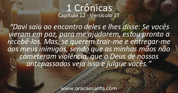 1 Crônicas 12:17
