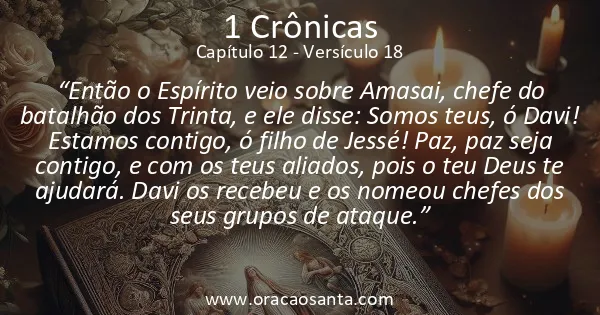 1 Crônicas 12:18