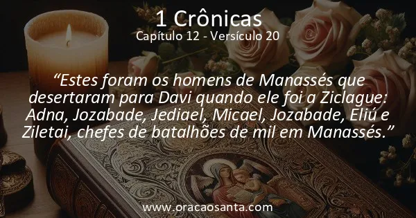 1 Crônicas 12:20
