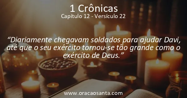 1 Crônicas 12:22