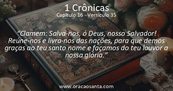 1 Crônicas 16:35