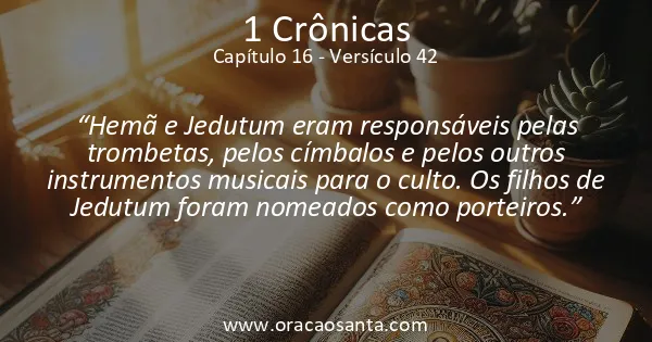 1 Crônicas 16:42
