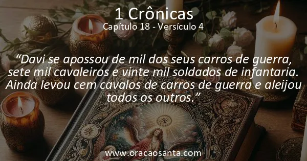 1 Crônicas 18:4