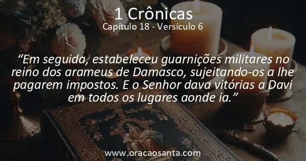 1 Crônicas 18:6