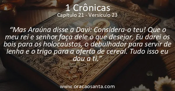 1 Crônicas 21:23