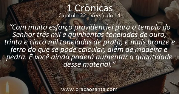 1 Crônicas 22:14