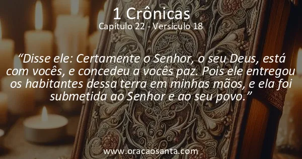 1 Crônicas 22:18