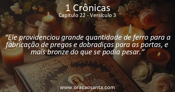 1 Crônicas 22:3