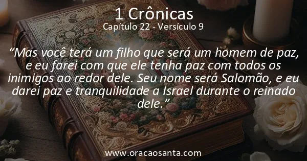 1 Crônicas 22:9
