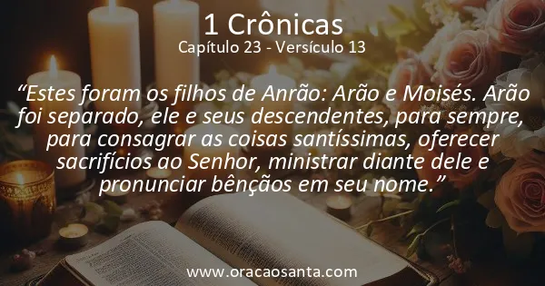 1 Crônicas 23:13
