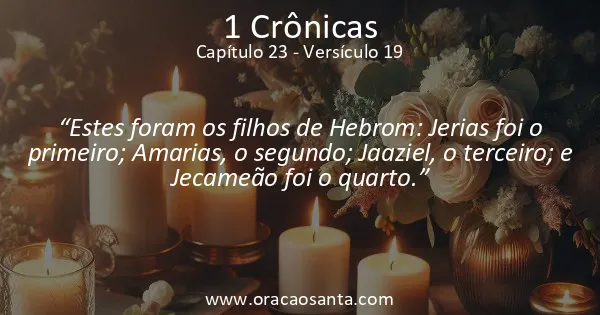 1 Crônicas 23:19