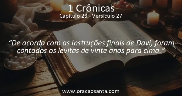 1 Crônicas 23:27