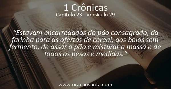 1 Crônicas 23:29