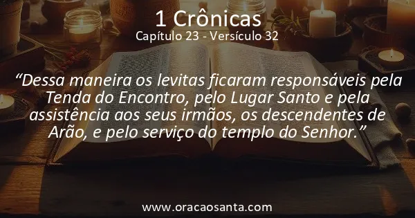 1 Crônicas 23:32