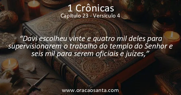 1 Crônicas 23:4