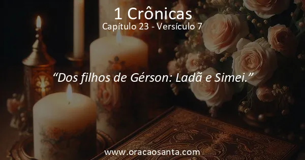 1 Crônicas 23:7