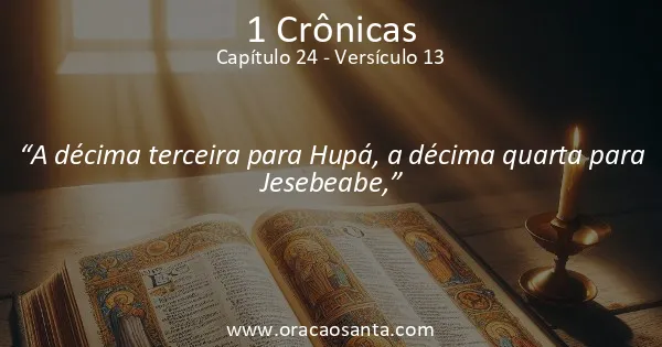 1 Crônicas 24:13