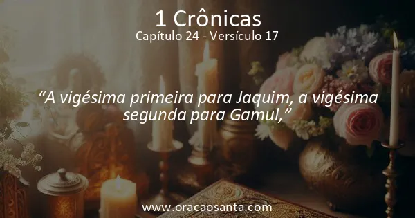 1 Crônicas 24:17