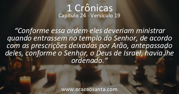 1 Crônicas 24:19