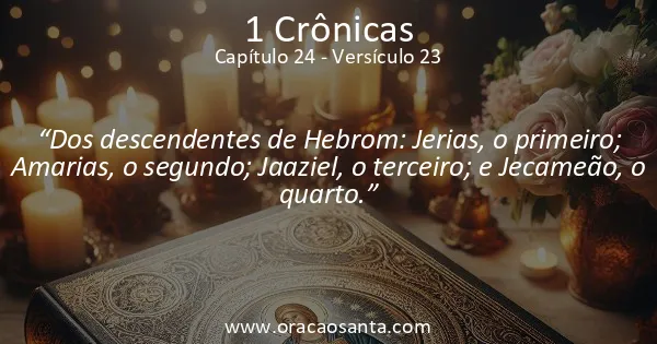 1 Crônicas 24:23