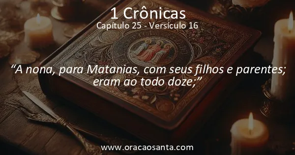1 Crônicas 25:16