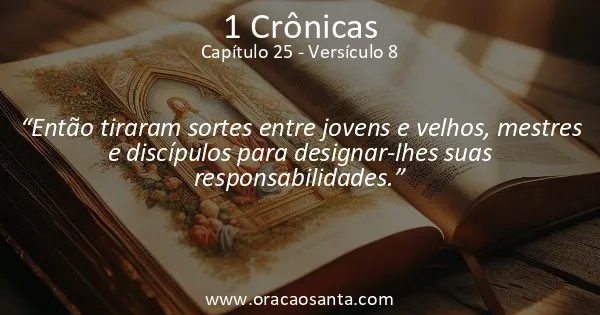 1 Crônicas 25:8
