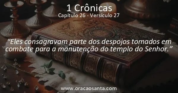 1 Crônicas 26:27