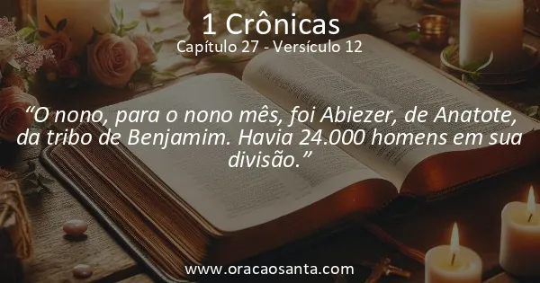 1 Crônicas 27:12