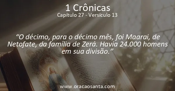 1 Crônicas 27:13