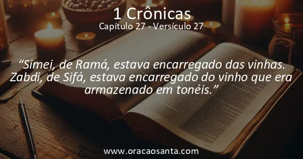 1 Crônicas 27:27