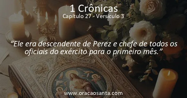 1 Crônicas 27:3
