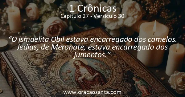 1 Crônicas 27:30