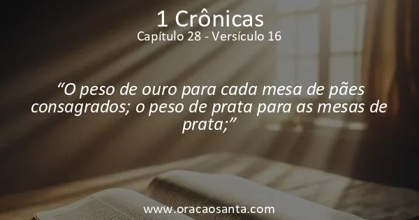 1 Crônicas 28:16