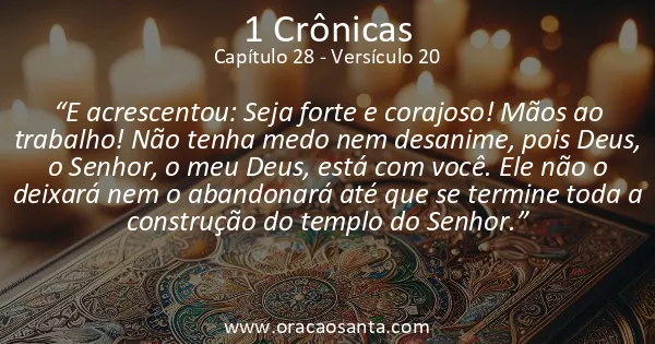 1 Crônicas 28:20