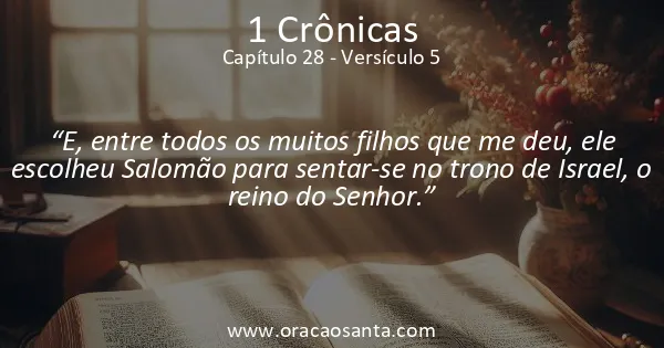 1 Crônicas 28:5