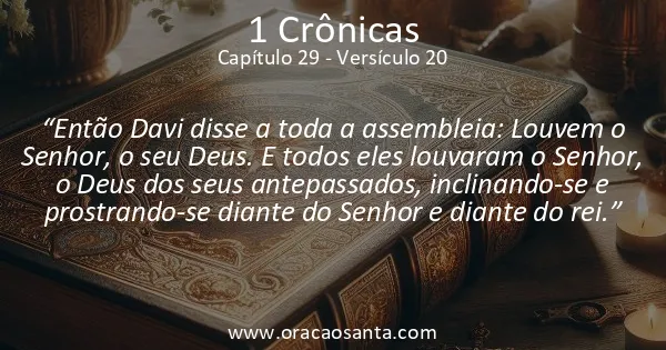 1 Crônicas 29:20