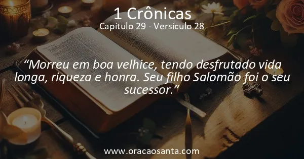 1 Crônicas 29:28