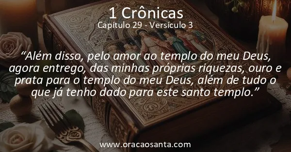 1 Crônicas 29:3