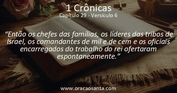 1 Crônicas 29:6