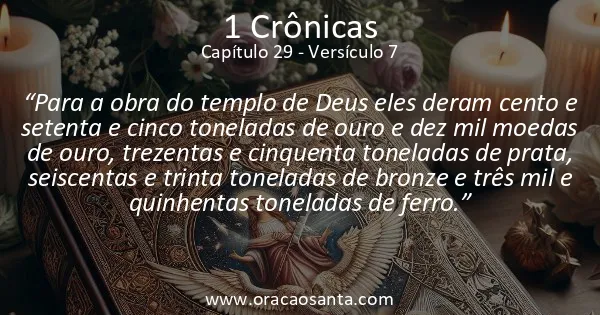 1 Crônicas 29:7